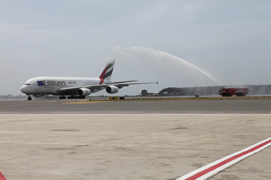 ADR, arrivo del primo A380 a Roma