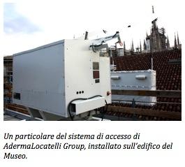 AdermaLocatelli Group realizza gli impianti di accesso alle facciate per il Museo del Novecento di Milano