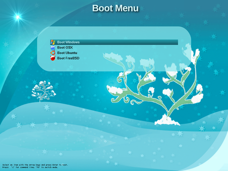 Panoramica di BurG, bellissimo bootloader, derivato da GRUB, con una grafica più accattivante ed una maggiore e più immediata personalizzazione.