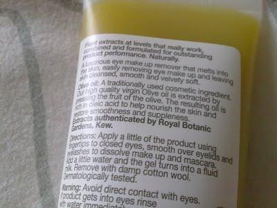 Boots Botanics Organic Face Nourishing Eye Makeup Remover