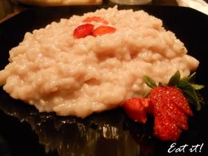 Risotto fragole e champagne