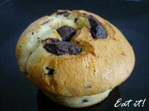 Muffin con gocce di cioccolato