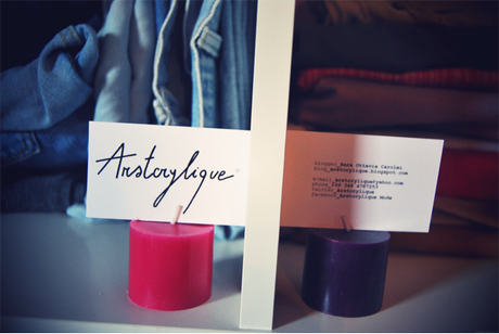 New in|Arstcrylique Mode new business cards