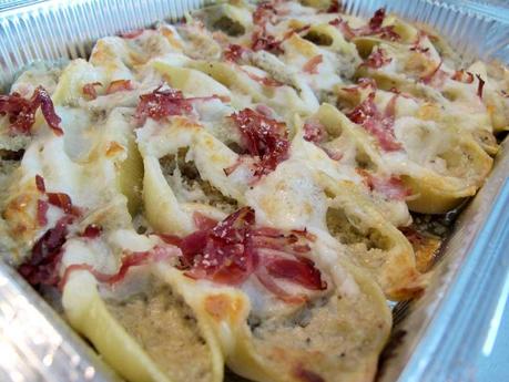 Conchiglioni melanzane e speck