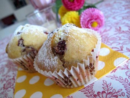 Muffin ai mirtilli rossi, vegani