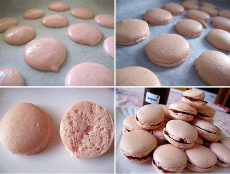 Macarons al lampone