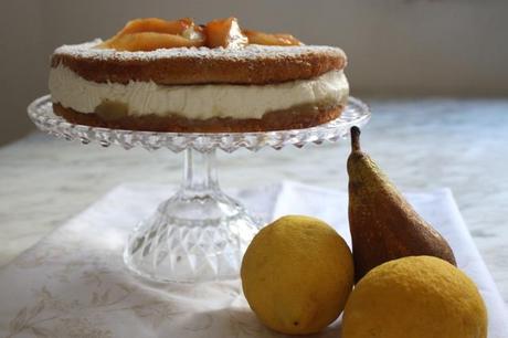 Torta ricotta e pere