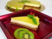 Annuncio ricetta torta fredda allo yogurt gusto kiwi