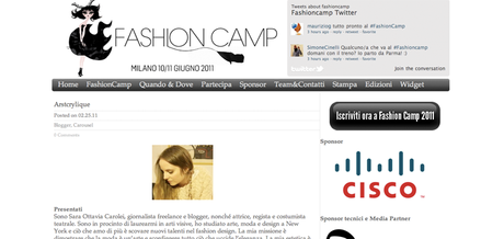 Diary/Events|Fashion Camp 2011 in Milan