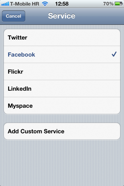 iOS 5 Contacts add profile 410x615 Non solo twitter