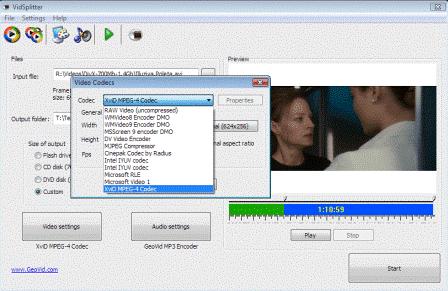 Estrapolare una parte di un video con VidSplitter
