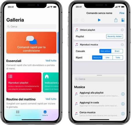 Nuova versione dell’app Comandi Rapidi per iOS Nuova versione dell’app Comandi Rapidi per iOS