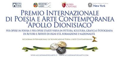 Il Premio Internazionale di Poesia e Arte Contemporanea Apollo dionisiaco 2019 Il Premio Internazionale di Poesia e Arte Contemporanea Apollo dionisiaco 2019