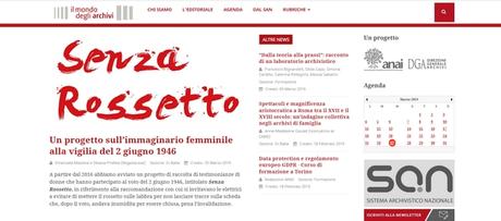 Senza Rossetto nel Mondo degli Archivi Senza Rossetto nel Mondo degli Archivi