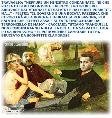 L’ultimo “ranting” del profeta Cacciari svela il target degli adepti mediatici PDR: l’alleanza col M5S! Meglio sarebbe che del Movimento si perdesse anche il DNA… L’ultimo “ranting” del profeta Cacciari svela il target degli adepti mediatici PDR: l’alleanza col M5S! Meglio sarebbe che del Movimento si perdesse anche il DNA…