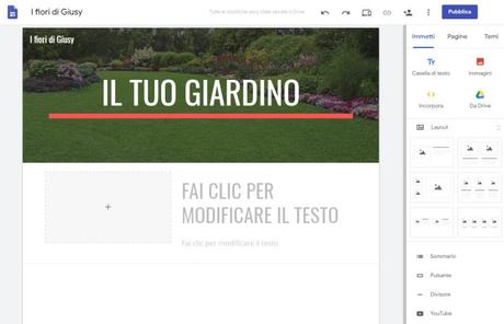 Creare un sito web gratis con Google in pochi passi Creare un sito web gratis con Google in pochi passi