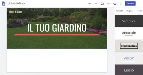 Creare un sito web gratis con Google in pochi passi Creare un sito web gratis con Google in pochi passi