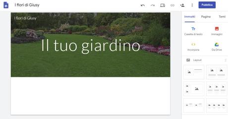Creare un sito web gratis con Google in pochi passi Creare un sito web gratis con Google in pochi passi