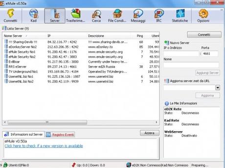 SCARICA SERVER PER EMULE