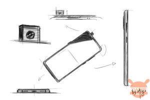 Xiaomi Mi MIX 4: Il concept design in un nuovo sketch Xiaomi Mi MIX 4 concept design sketch