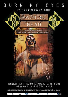 MACHINE HEAD - Live studio di “Davidian” machine-head-locandina-burn-my-eyes-2019