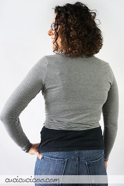 Cartamodello crop top cache coeur: Clara Wrap Clara Wrap, un cartamodello crop top cache coeur, è una maglietta trendy che si avvolge in vita, lasciando la pancia scoperta. Perfetta da portare sopra canottiere ed altri abiti estivi! #cartamodello #cachecoeur