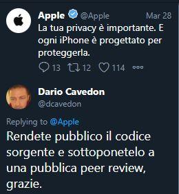 Bloccato da Apple. Grazie! Bloccato da Apple. Grazie!