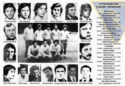 Rugby Club La Plata, i desaparecidos della palla ovale Rugby Club La Plata, i desaparecidos della palla ovale