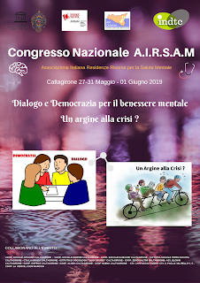 Caltagirone: Confronto sulla Salute Mentale Italiana dal 27 maggio al 01 Giugno 2019 Caltagirone: Confronto sulla Salute Mentale Italiana dal 27 maggio al 01 Giugno 2019
