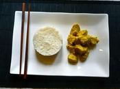 Pollo curry riso thai