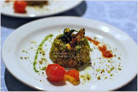 Cous Cous profumato: con verdure agrumate e pesto alle erbe