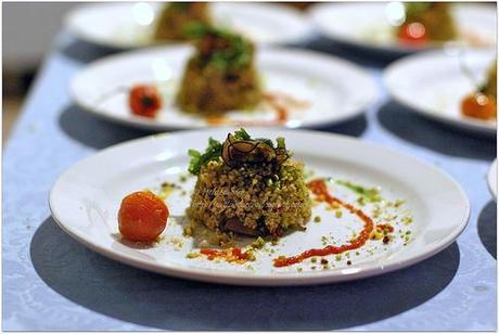 Cous Cous profumato: con verdure agrumate e pesto alle erbe