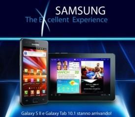 Samsung presenta in Italia i nuovissimi Galaxy S II e Galaxy Tab 10.1