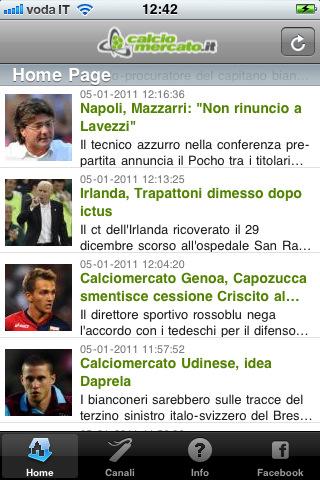 Un’app per il calciomercato