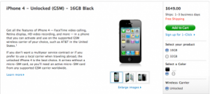 iPhone unlocked a 450€? In America si può!