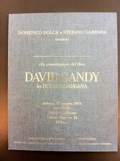 David Gandy by Dolce & Gabbana - Invitation and Cover Book