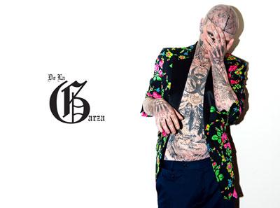 Rick Genest per De La Garza SS2011 lookbook