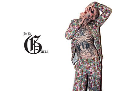 Rick Genest per De La Garza SS2011 lookbook