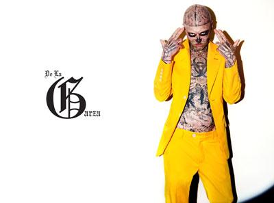 Rick Genest per De La Garza SS2011 lookbook