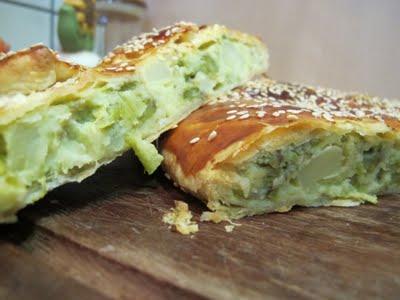 Strudel di patate con asparagi