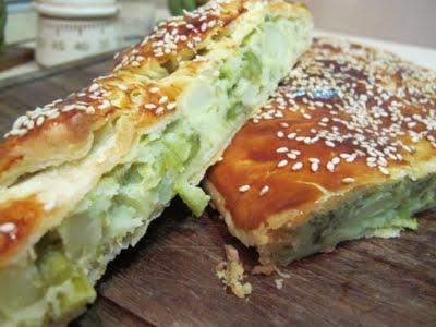 Strudel di patate con asparagi