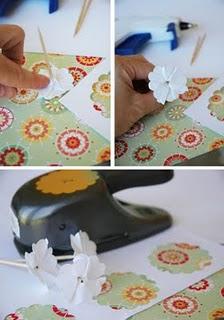 La torta con i fiori di carta