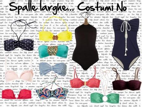 Costumi per chi ha spalle larghe o stette Costumi per chi ha spalle larghe o stette