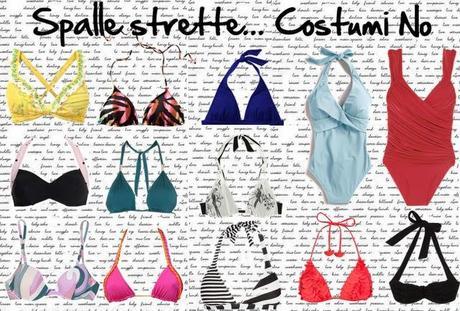 Costumi per chi ha spalle larghe o stette Costumi per chi ha spalle larghe o stette