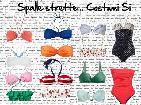 Costumi per chi ha spalle larghe o stette Costumi per chi ha spalle larghe o stette