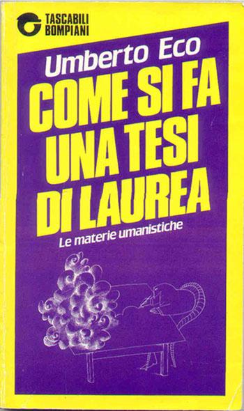 Umberto Eco - Come si fa una tesi di laurea