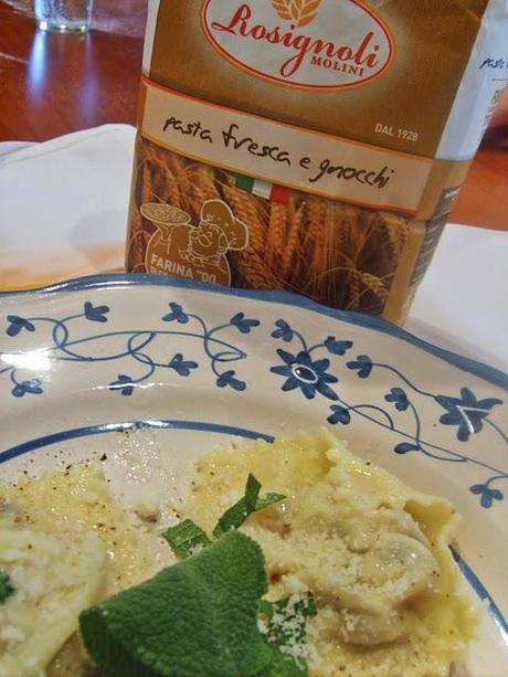 Champignon e gorgonzola:pasta fresca offerta da me e dai Molini Rosignoli!