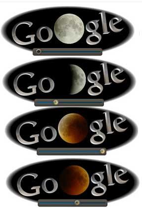 eclissidiluna Eclissi di Luna: Google gli dedica il logo