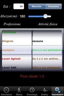 Calcola il tuo peso ideale con l'app ''Peso Ideale''