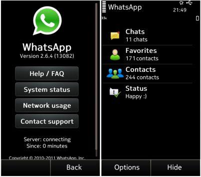 WhatsApp Messenger v. 2.6.19